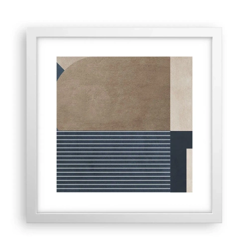 Poszter fekete keretben - Az egyszerűség és a kerekség kompozíciója - 30x30 cm