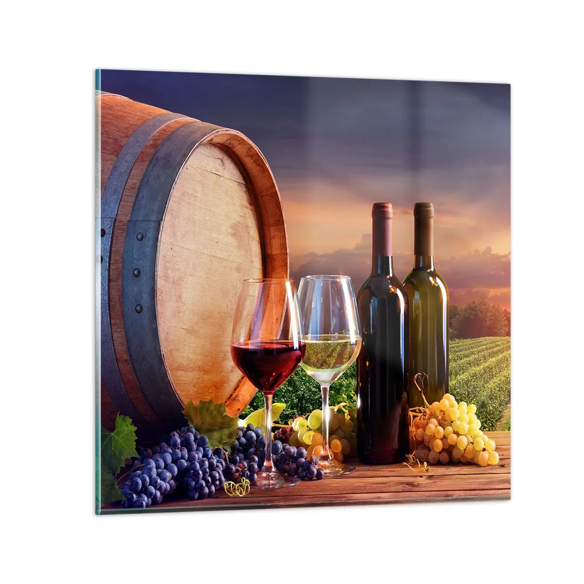 Üveg kép - Az életnek itt íze van - 60x60 cm