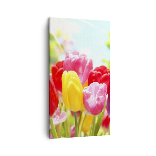 Vászonkép - Mi vagyunk, a május színei! - 45x80 cm