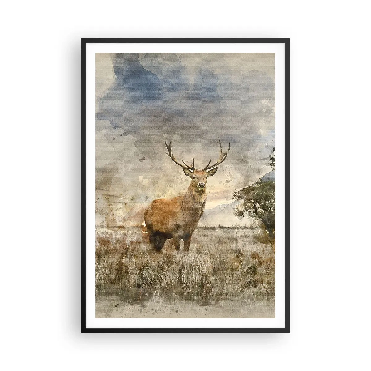 Poszter fehér keretben - Becsület – erő – méltóság - 70x100 cm