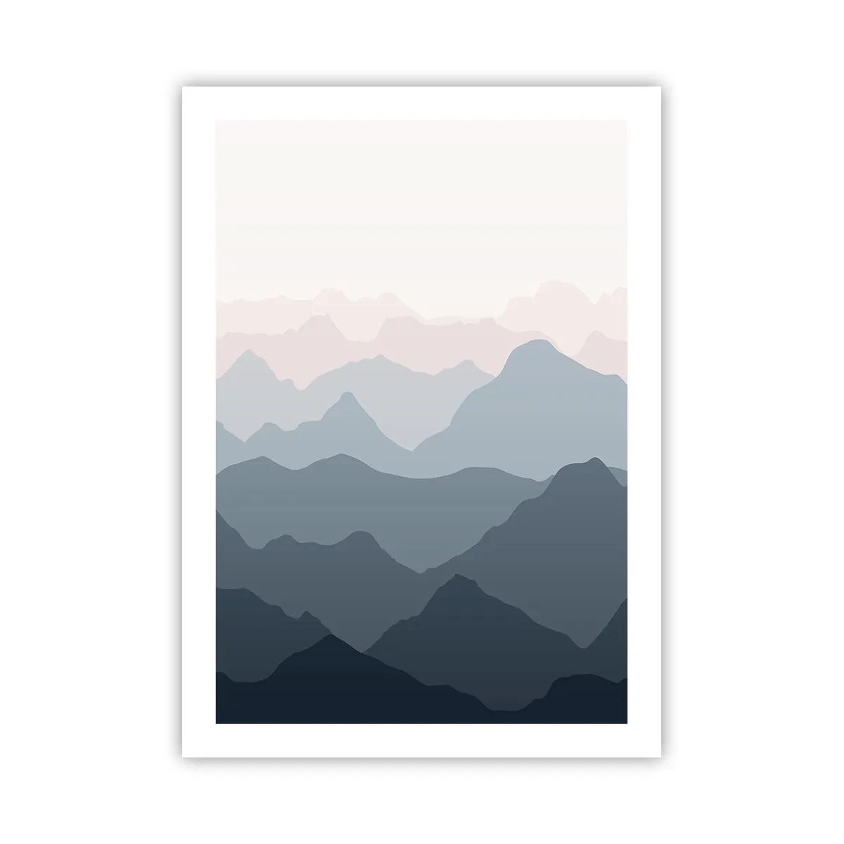 Poszter - A hegyek hullámai - 50x70 cm
