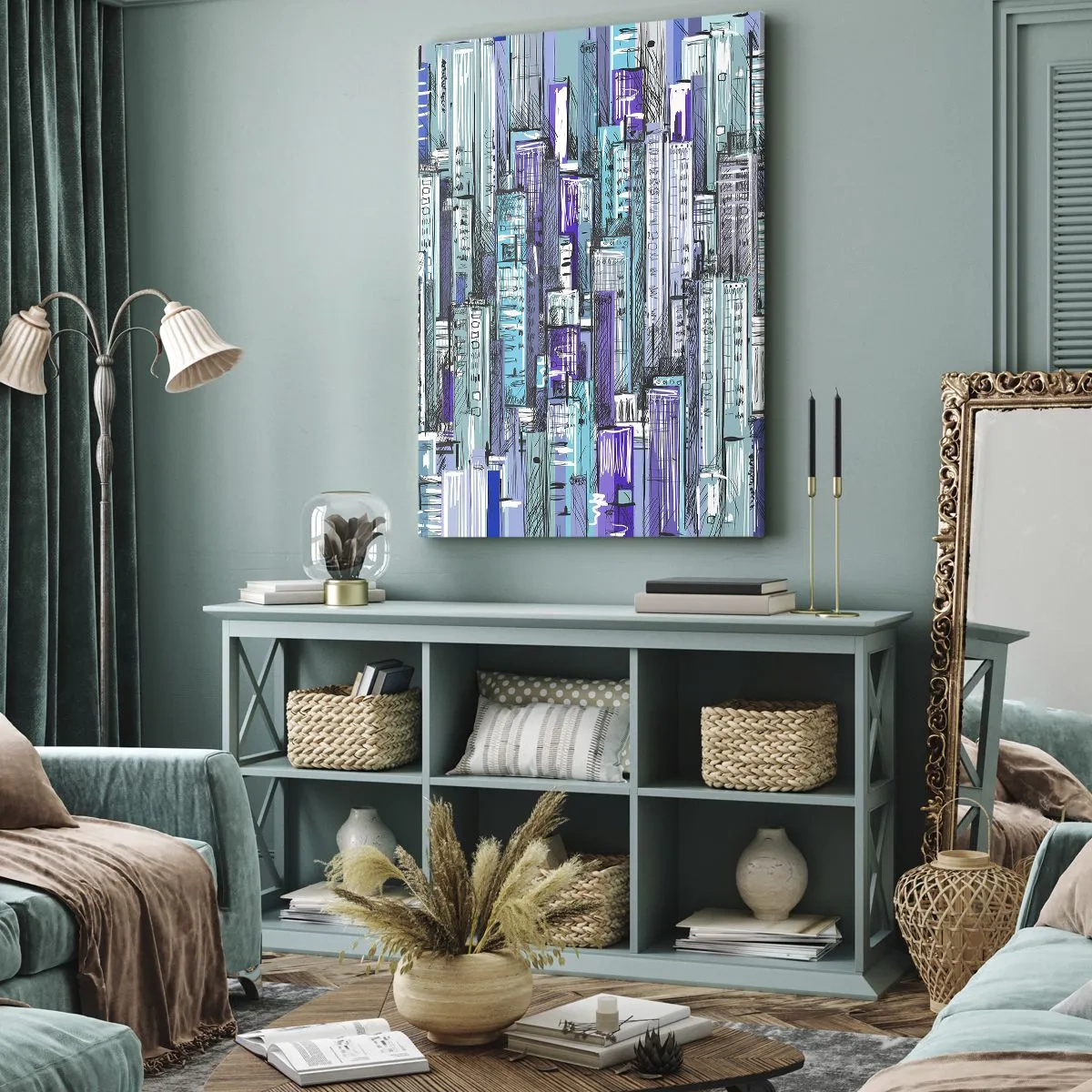 Vászonkép - Kikékült az égtől - 50x70 cm