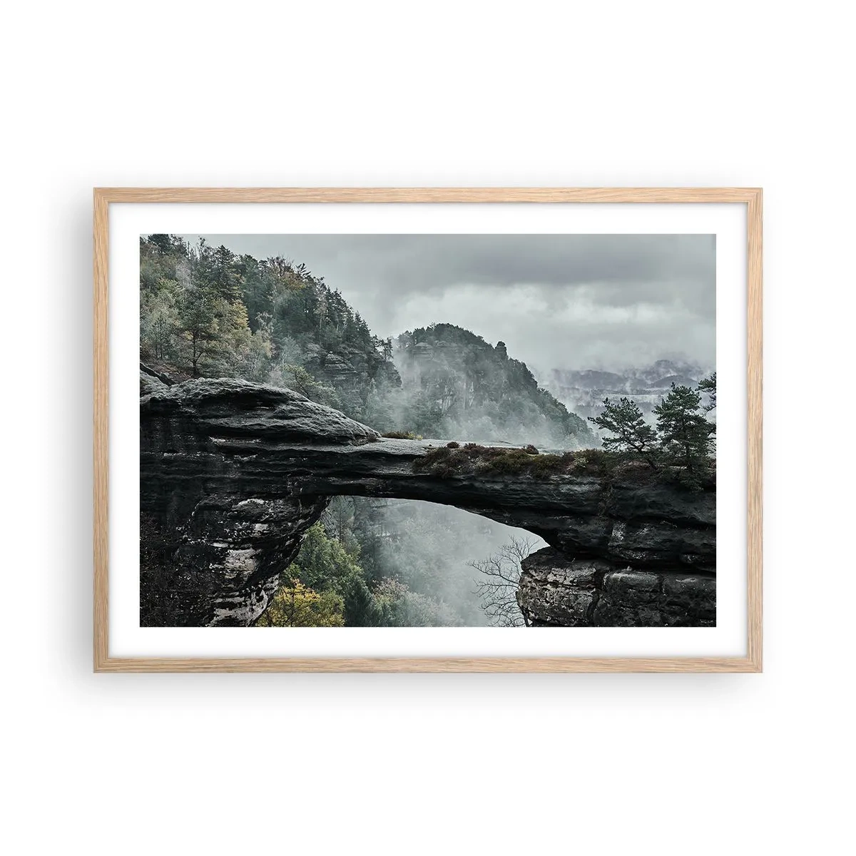 Poszter világos tölgy keretben - A kaland hamarosan kezdődik - 70x50 cm