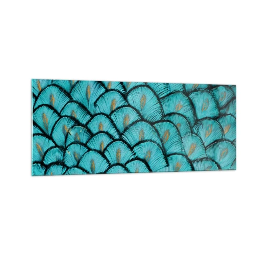 Üveg kép - A tollak nagy gálája - 100x40 cm