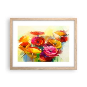 Poszter világos tölgy keretben - Nem csak piros - 40x30 cm