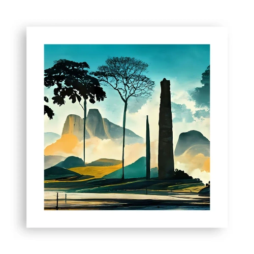 Poszter - Mindíg magasabbra és magasabbra - 40x40 cm