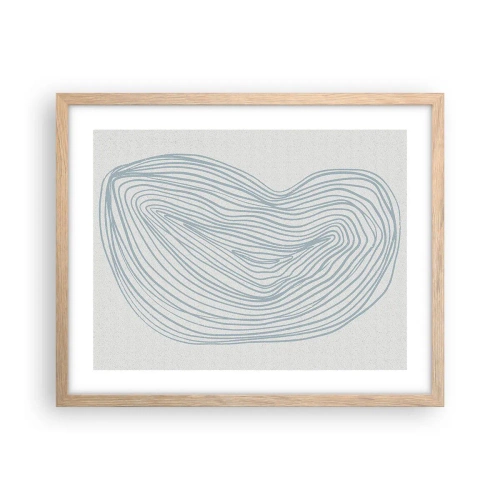 Poszter világos tölgy keretben - Egy csepp mosolya - 50x40 cm