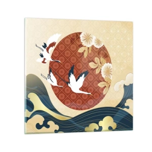 Üveg kép - Japán mese - 40x40 cm