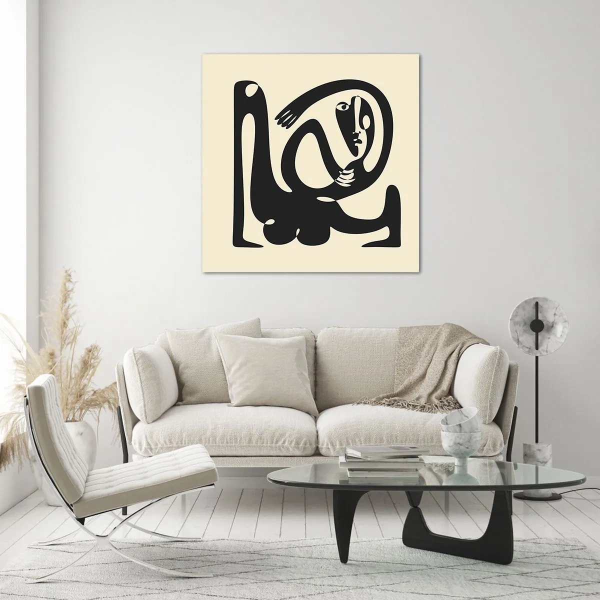 Üveg kép - Majdnem Picasso - 60x60 cm