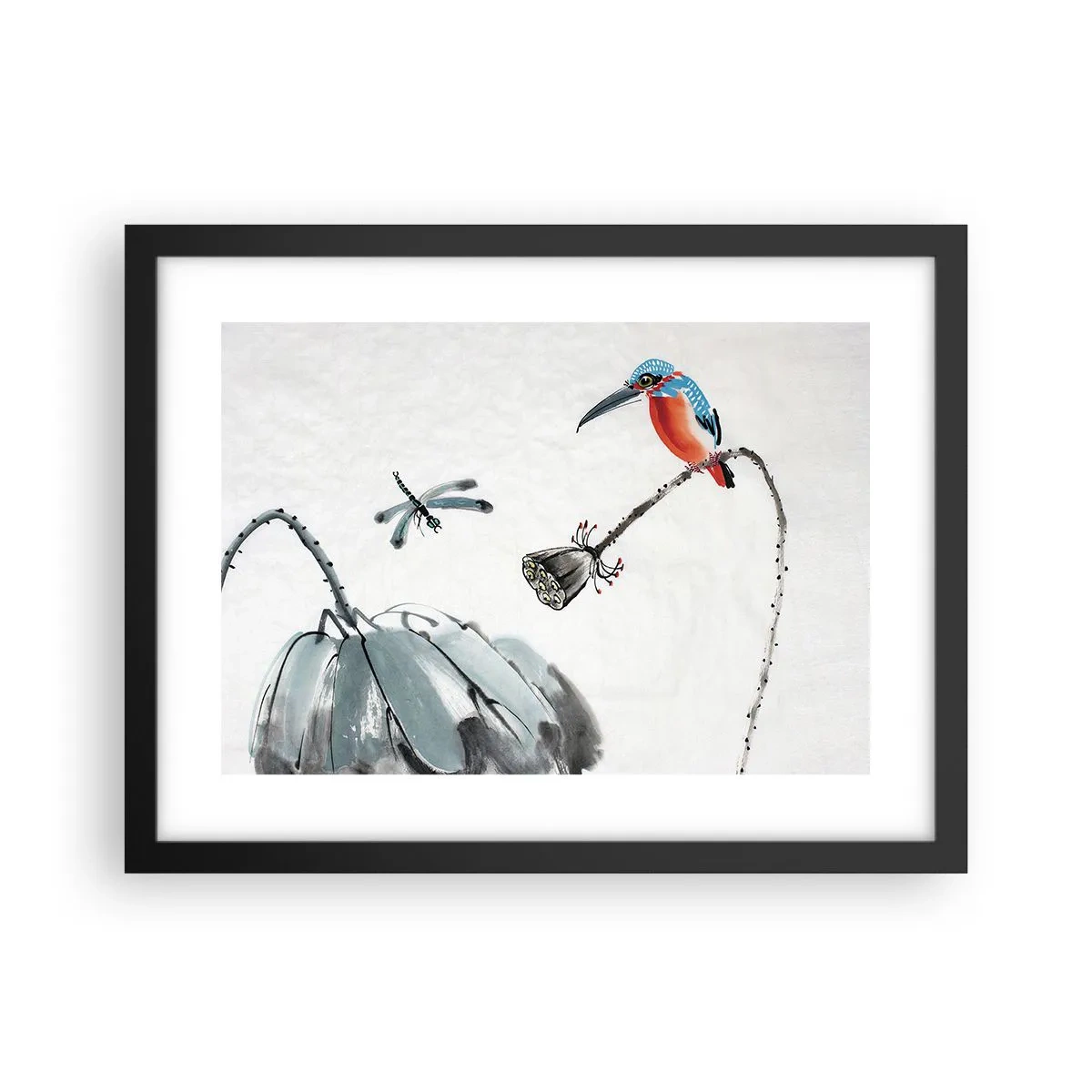 Poszter fehér keretben - A rét élete - 40x30 cm