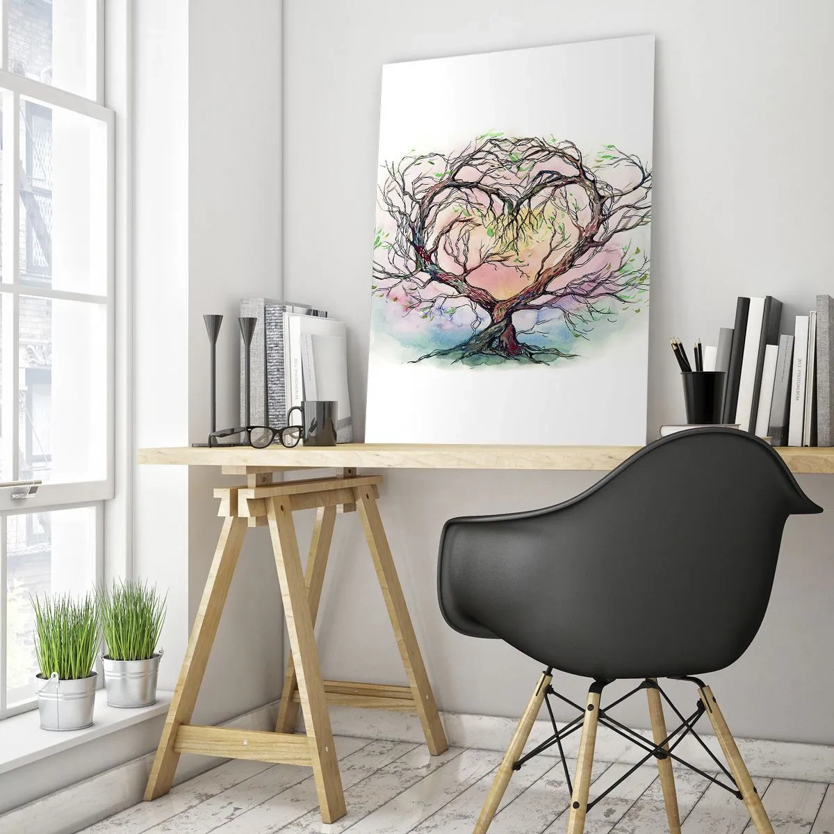 Üveg kép - Együtt a viharok ellen - 50x70 cm