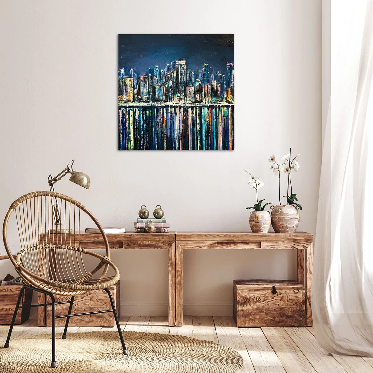 Vászonkép - Lámpák kaszkádja - 50x50 cm