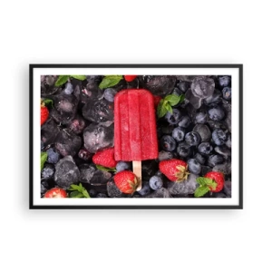 Poszter fehér keretben - A forró nyár íze - 91x61 cm