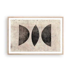 Poszter világos tölgy keretben - Etnikai absztrakció - 91x61 cm
