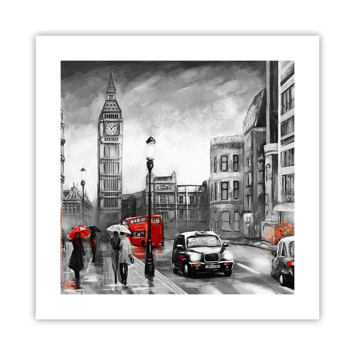 Poszter - Egyáltalán nem szürke város - 40x40 cm