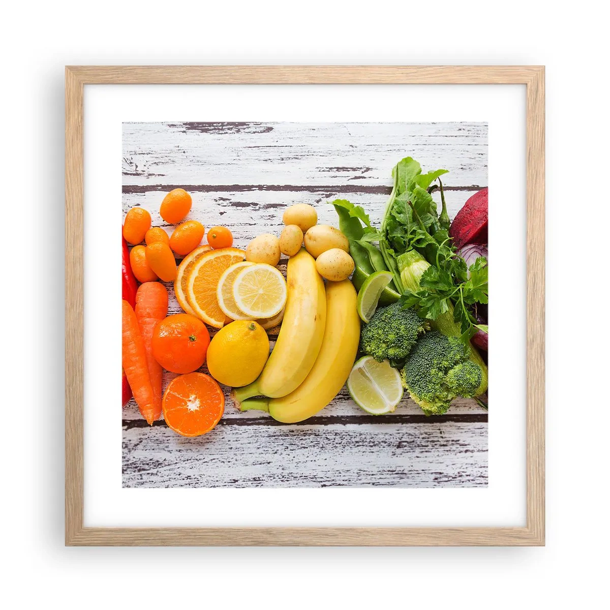 Poszter világos tölgy keretben - Ez nem elég? - 40x40 cm