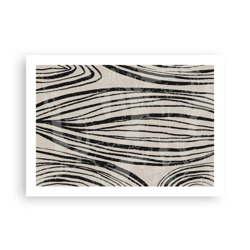 Poszter - Vonalak csobbanása - 70x50 cm