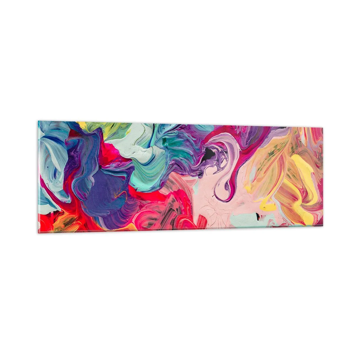 Üveg kép - Színek születése - 90x30 cm