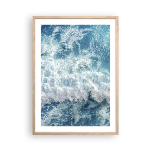 Poszter világos tölgy keretben - Vidáman és ugrálva - 50x70 cm