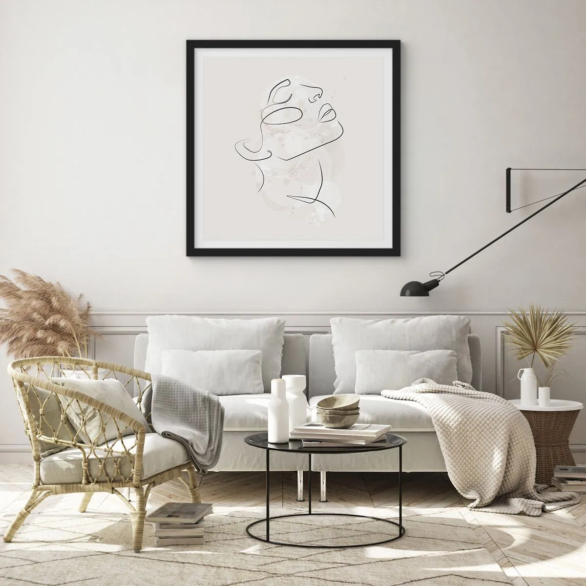 Poszter fehér keretben - Egy álom körvonala - 60x60 cm