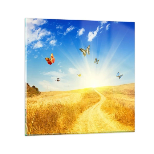 Üveg kép - És hogy lehet nem szeretni a nyarat? - 60x60 cm