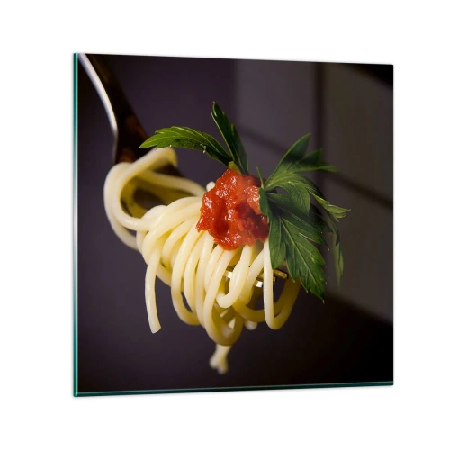 Üveg kép - Ízletes falat - 70x70 cm