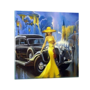 Üveg kép - Noktürn a hegedűre és a szerelemre - 40x40 cm