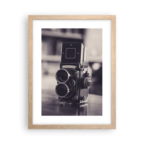 Poszter világos tölgy keretben - Egy régi fénykép varázsa - 30x40 cm