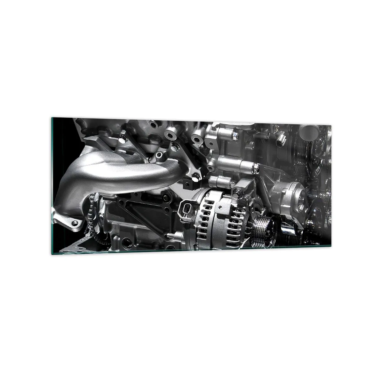 Üveg kép - Acél, szép, erős - 120x50 cm