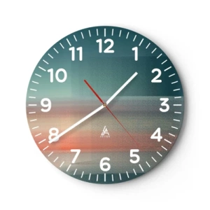 Falióra, Óra - Absztrakt: fényhullámok - 30x30 cm