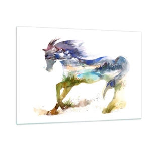 Üveg kép - A rétről egyenesen a mennybe - 120x80 cm