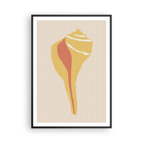 Poszter fehér keretben - Szerves absztrakció - növekedés - 70x100 cm