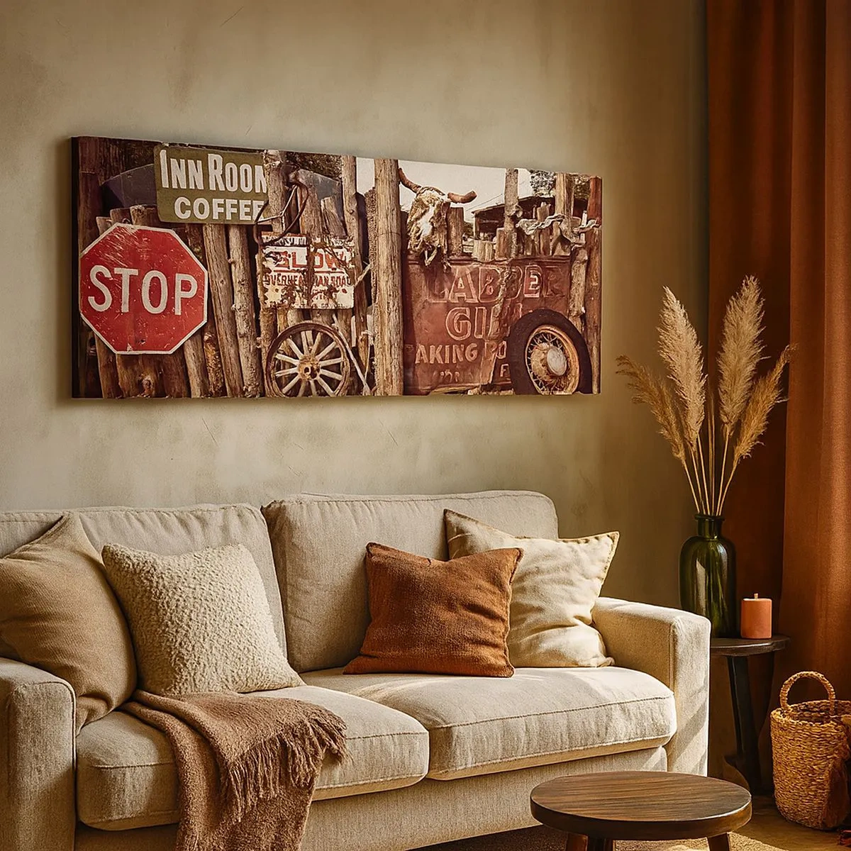 Vászonkép - És megállt az idő - 100x40 cm