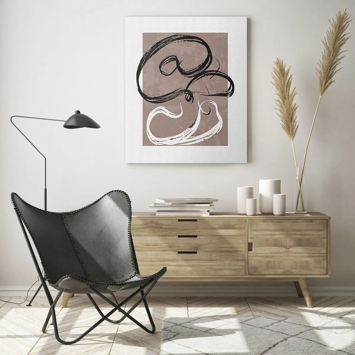 Üveg kép - Kompozíció - a teljesség keresése - 80x120 cm