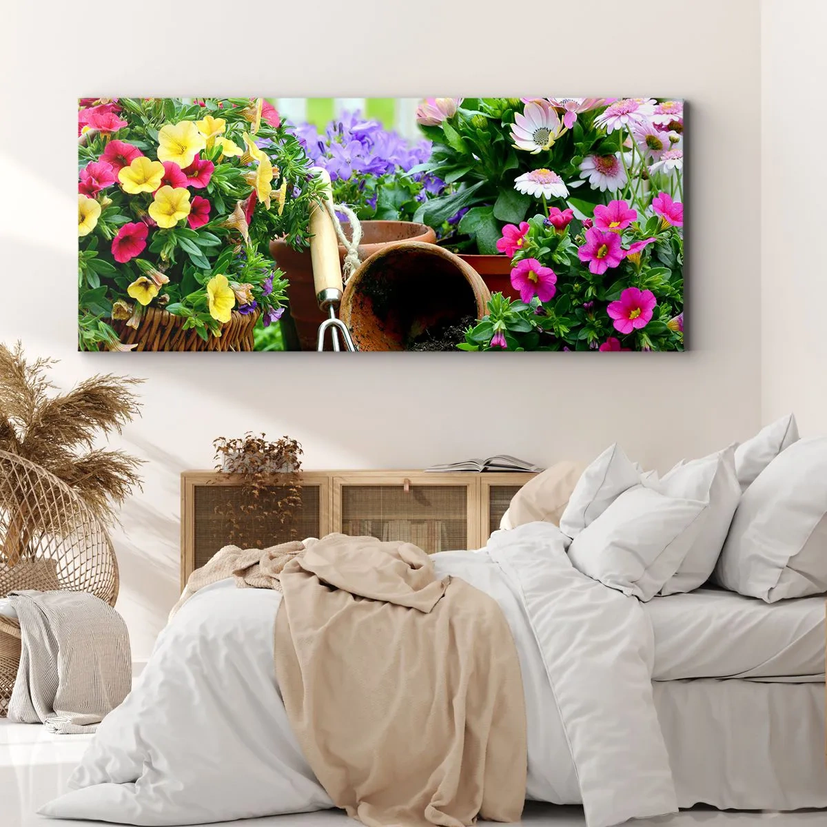 Vászonkép - Zosia kertje - 100x40 cm