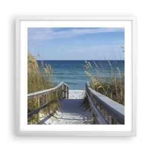 Poszter fekete keretben - Napsütésben, szélben - 50x50 cm