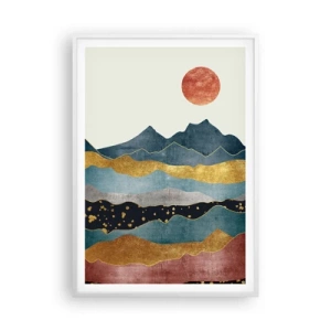 Poszter fekete keretben - A világ keresztmetszete - 70x100 cm