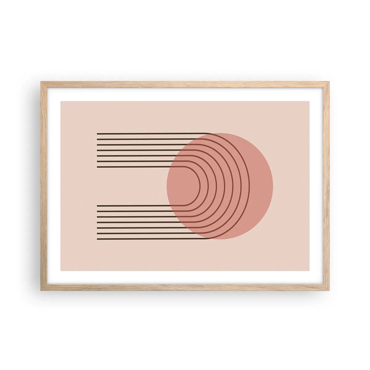 Poszter világos tölgy keretben - Ellenállhatatlan vonzalom - 70x50 cm