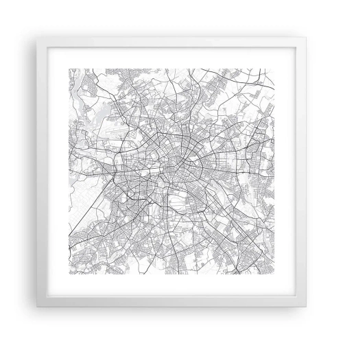 Poszter fekete keretben - Berlin virága - 40x40 cm