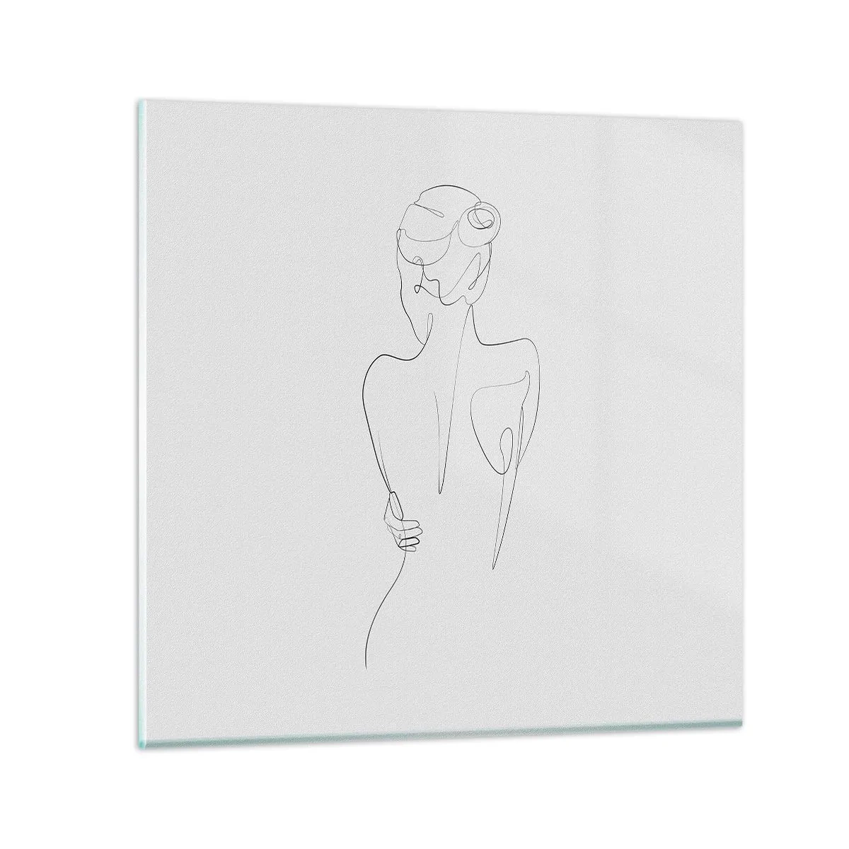 Üveg kép - Testzene - 40x40 cm