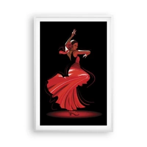 Poszter fekete keretben - A flamenco tüzes szelleme - 61x91 cm