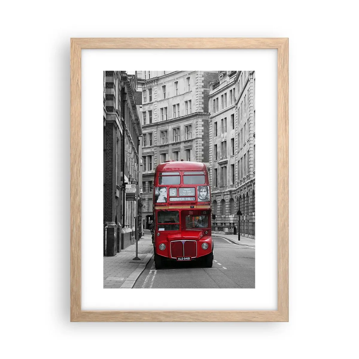 Poszter világos tölgy keretben - A mindennapi életnek nem kell szürkének lennie - 30x40 cm