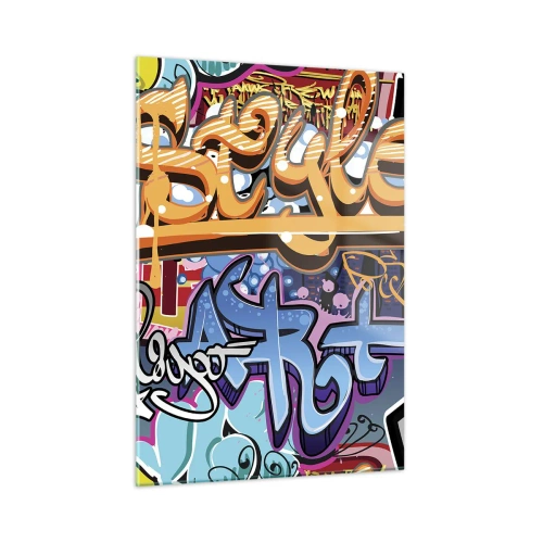 Üveg kép - Falfestmények, falfestmények, falfestmények... - 50x70 cm