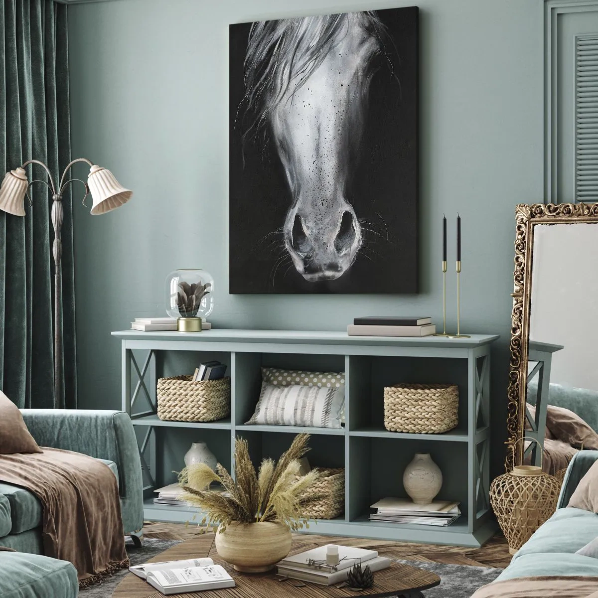 Vászonkép - Csábító pillantás - 55x100 cm