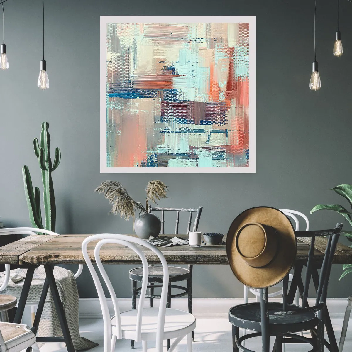 Poszter - Elérve a fényt - 40x40 cm