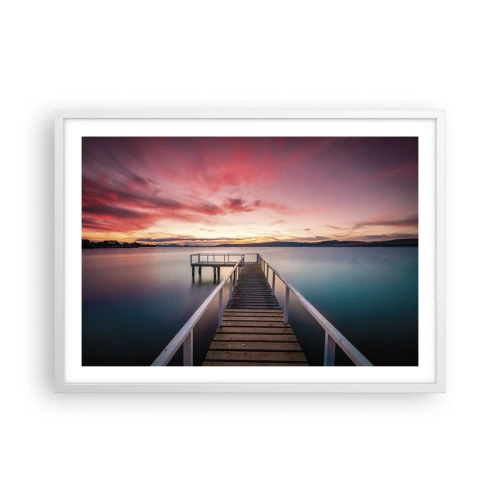 Poszter fekete keretben - Az este szelíd lángja - 70x50 cm