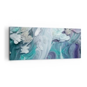 Vászonkép - Kék áramlatok - 120x50 cm