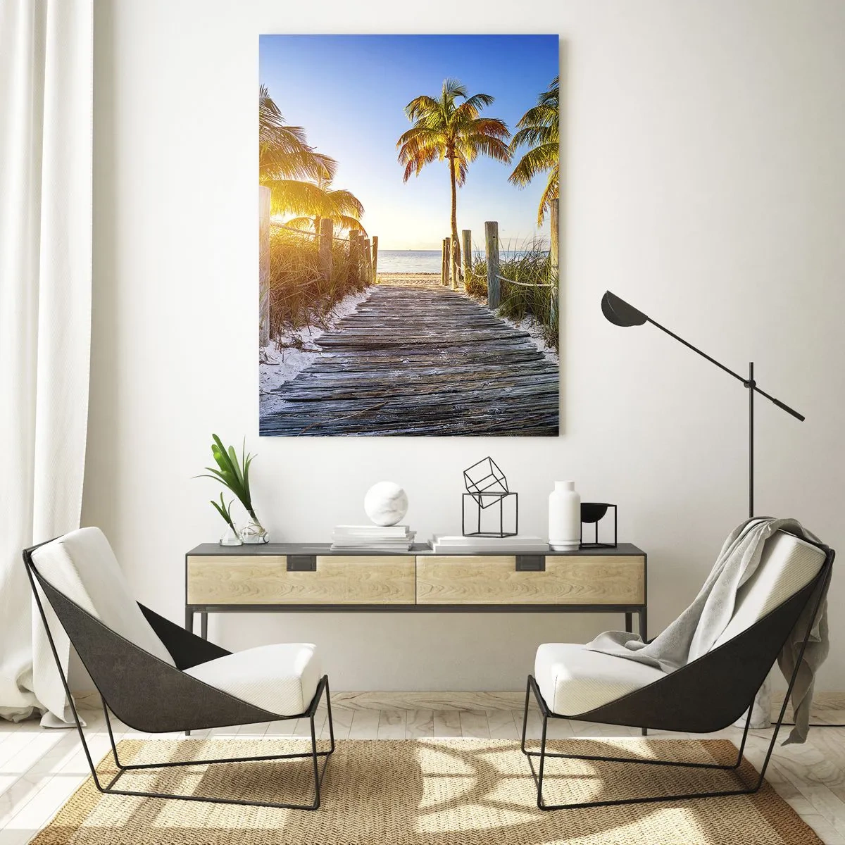 Üveg kép - Egyenesen a paradicsomba - 50x70 cm