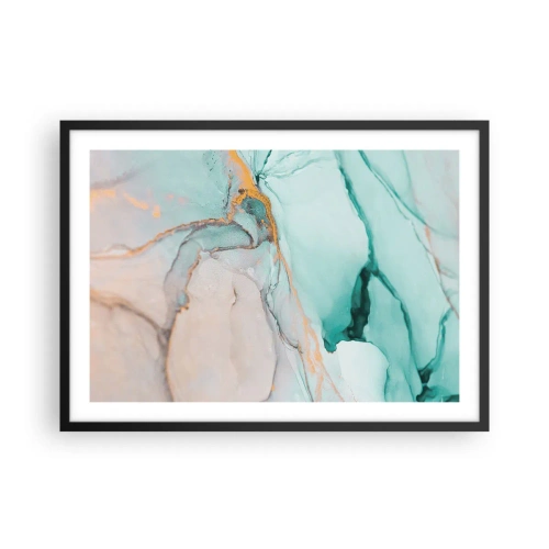 Poszter fehér keretben - Formák és színek tánca - 70x50 cm