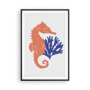 Poszter fehér keretben - Egy víz alatti réten - 61x91 cm